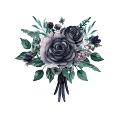 Free book club clipart of gothic gray bouquet